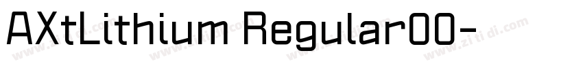 AXtLithium Regular00字体转换